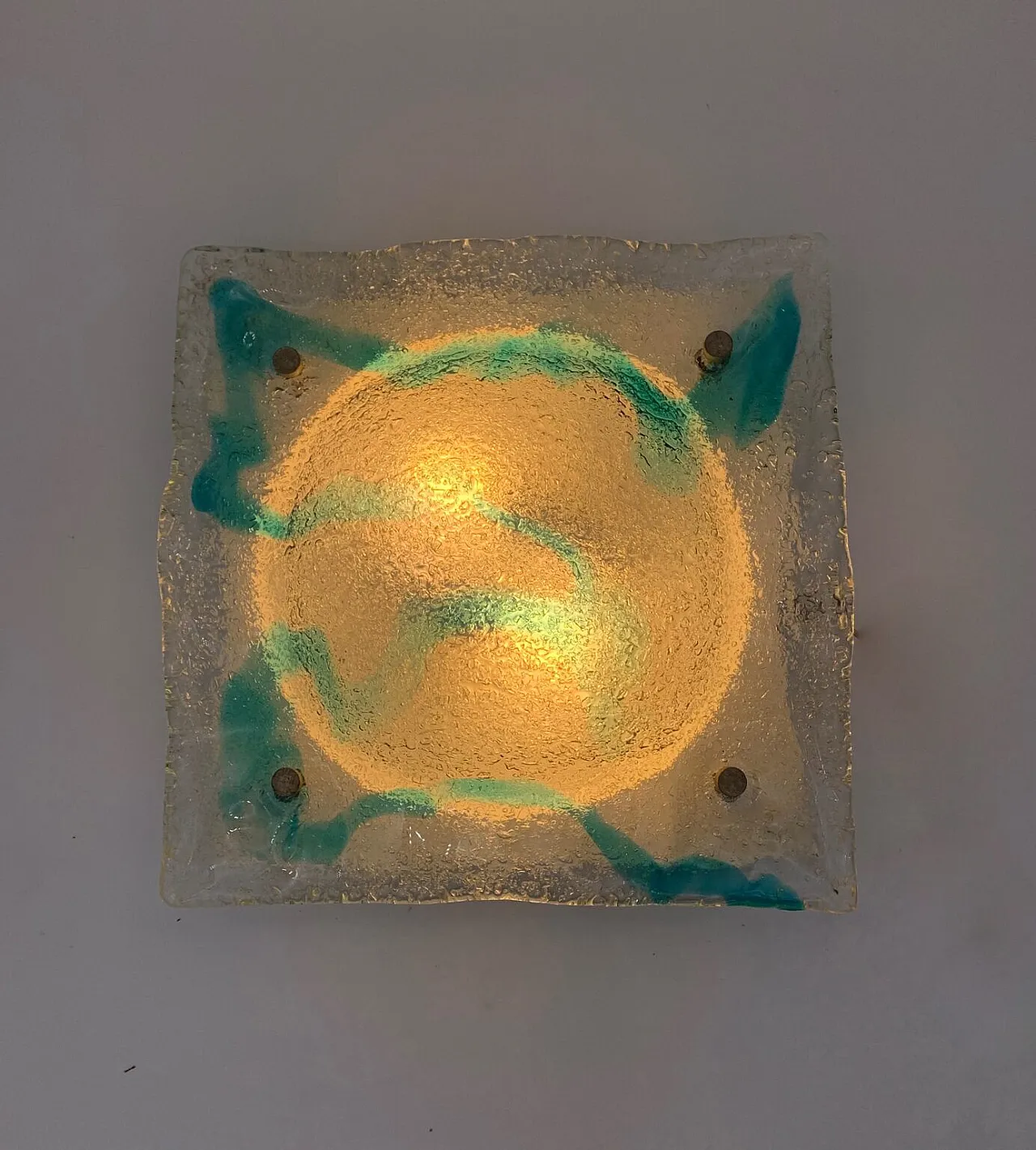 Murano glass wall light attributed to Mazzega, 1970s 2