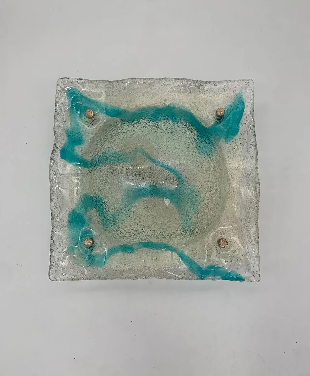 Murano glass wall light attributed to Mazzega, 1970s 4