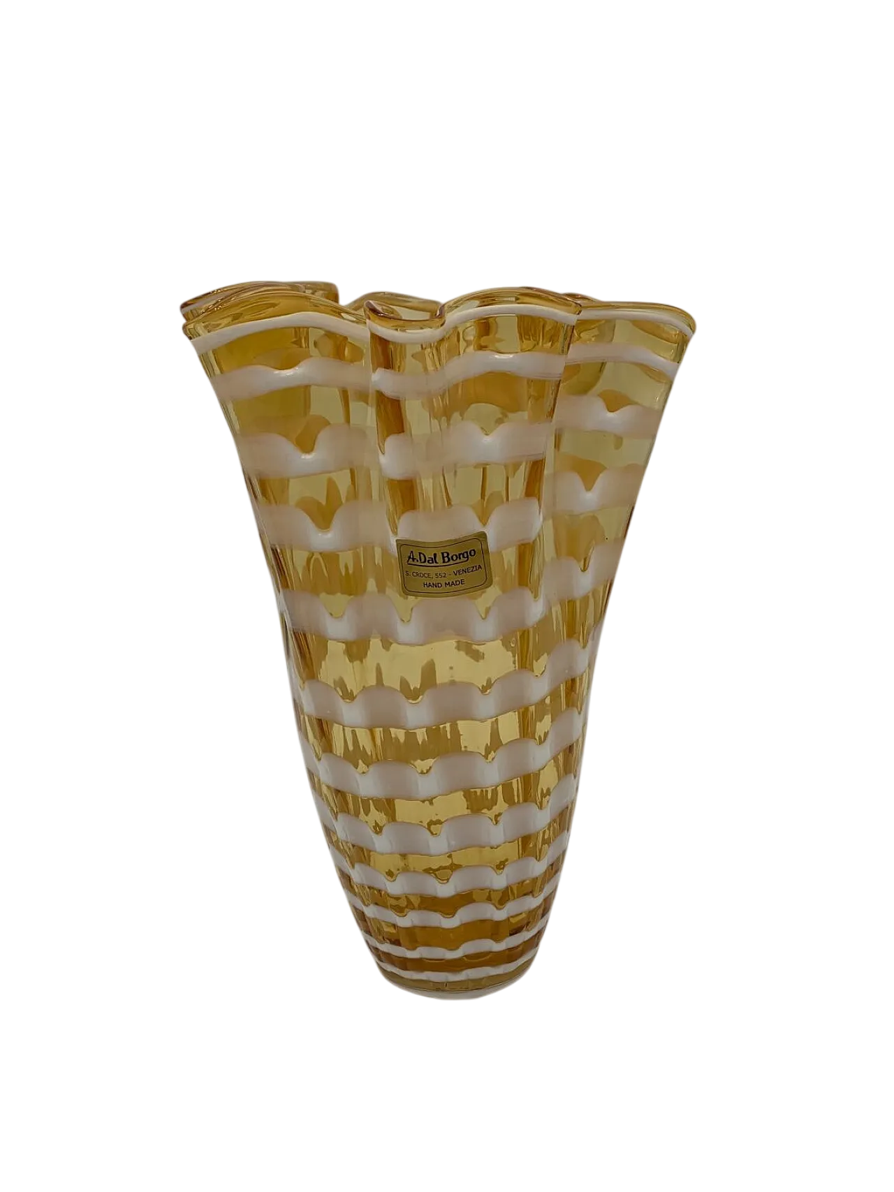 Murano glass vase attributed to Seguso, 1960s 6