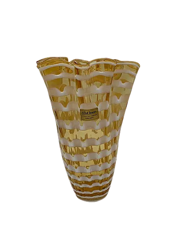 Murano glass vase attributed to Seguso, 1960s