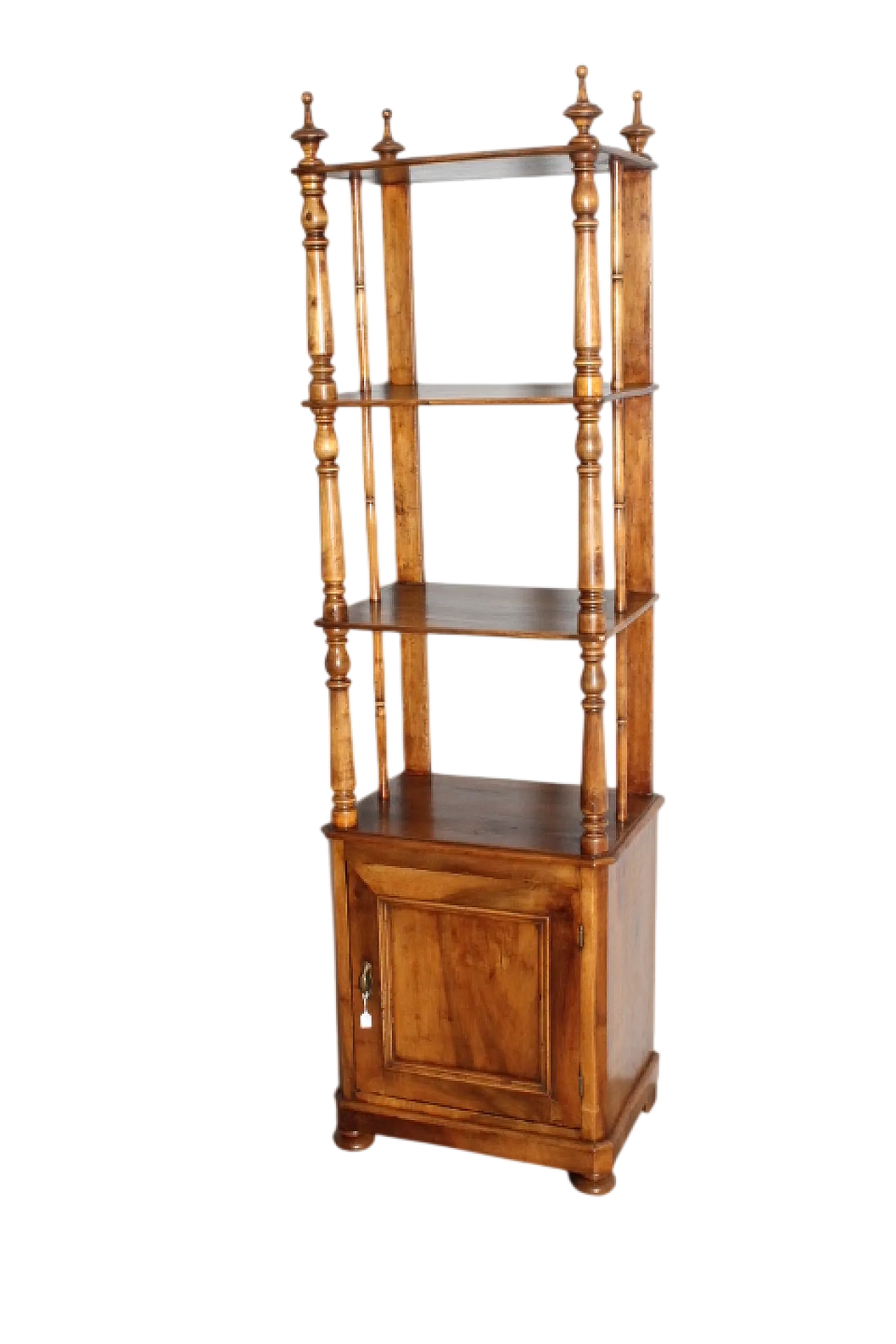 Louis Philippe bookcase in solid walnut, 19th century 16