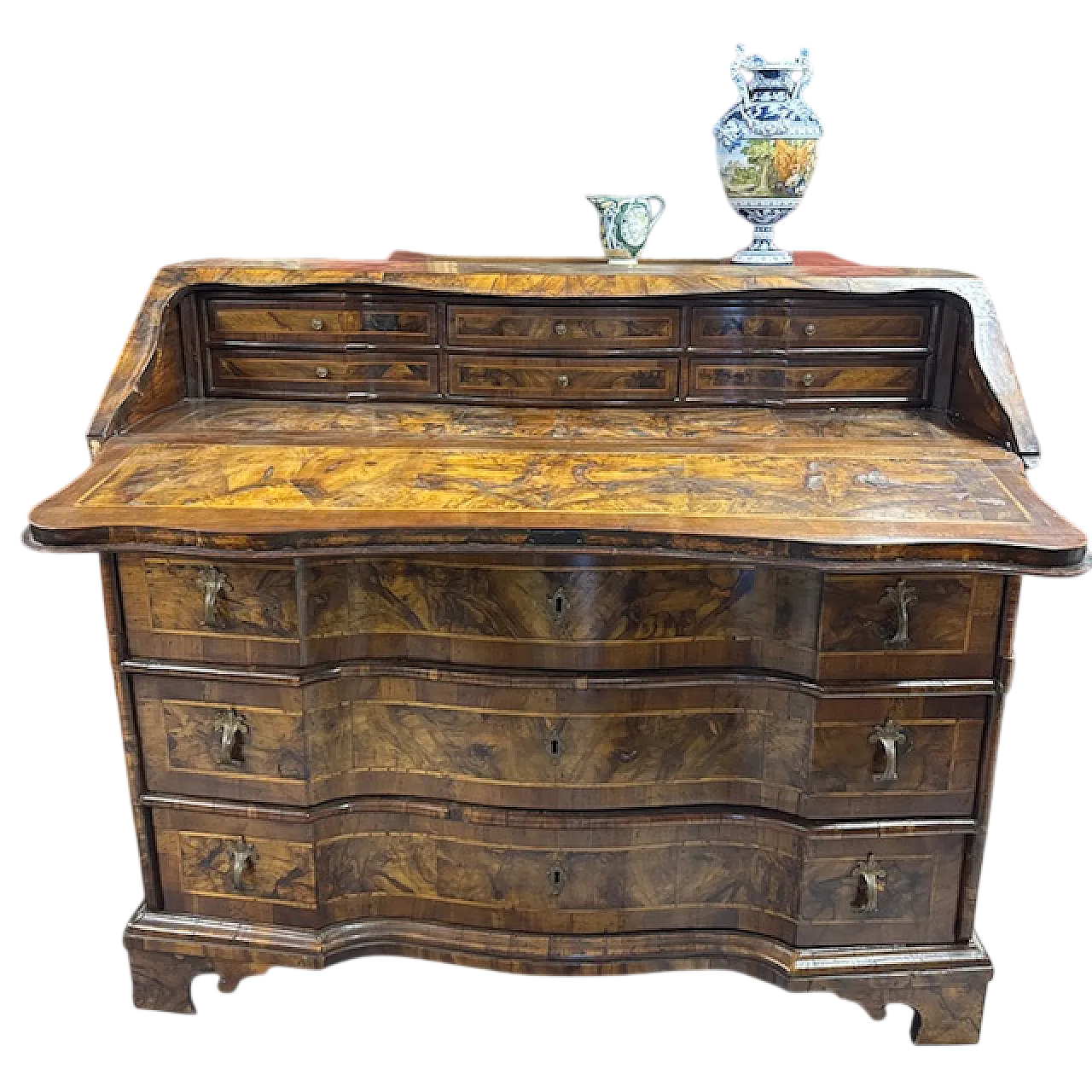 Veneered and inlaid moving flap, 18th century 24