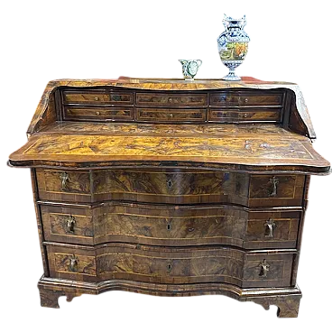 Veneered and inlaid moving flap, 18th century