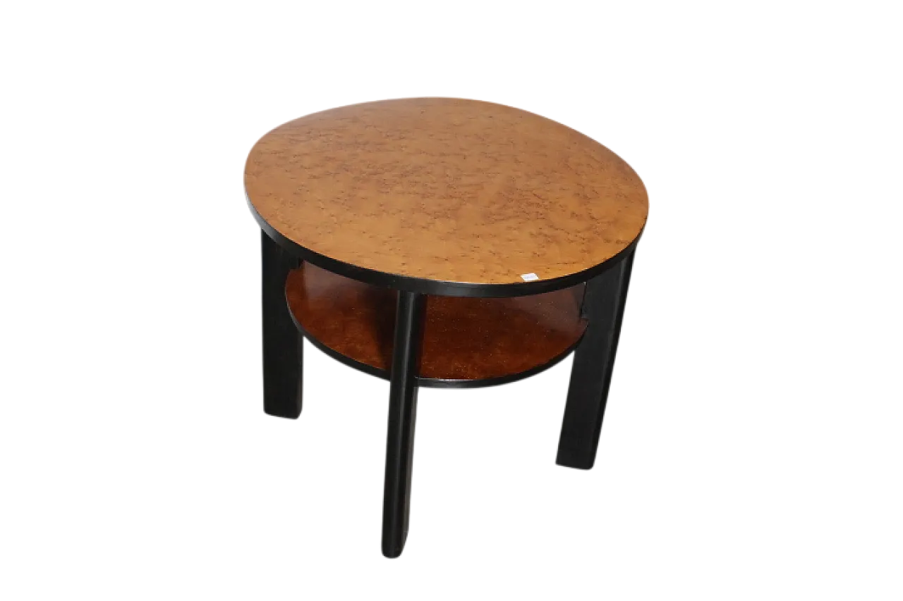 Art deco coffee/lounge table in Thuia wood, 1940s 10