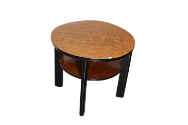 Art deco coffee/lounge table in Thuia wood, 1940s