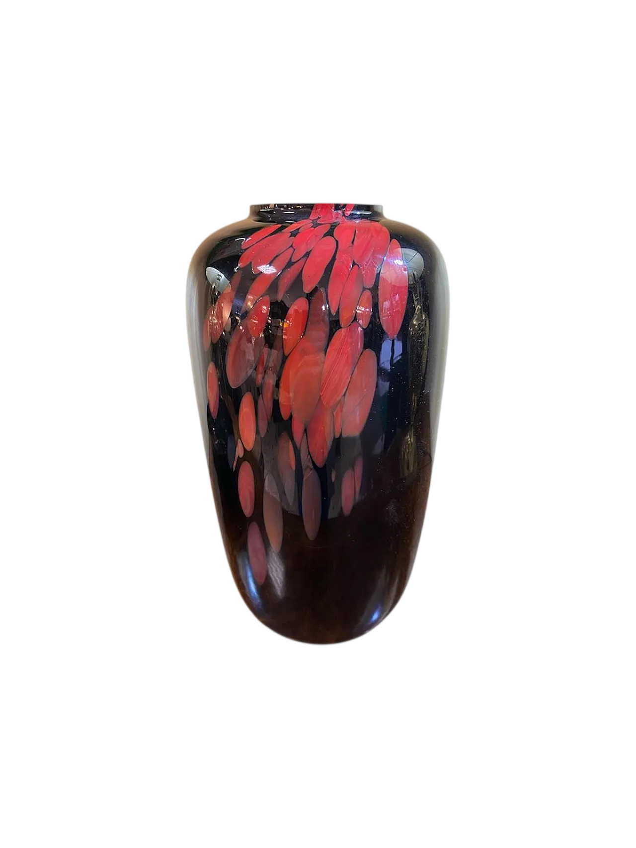 Murano glass vase by Venini, 1980s 12