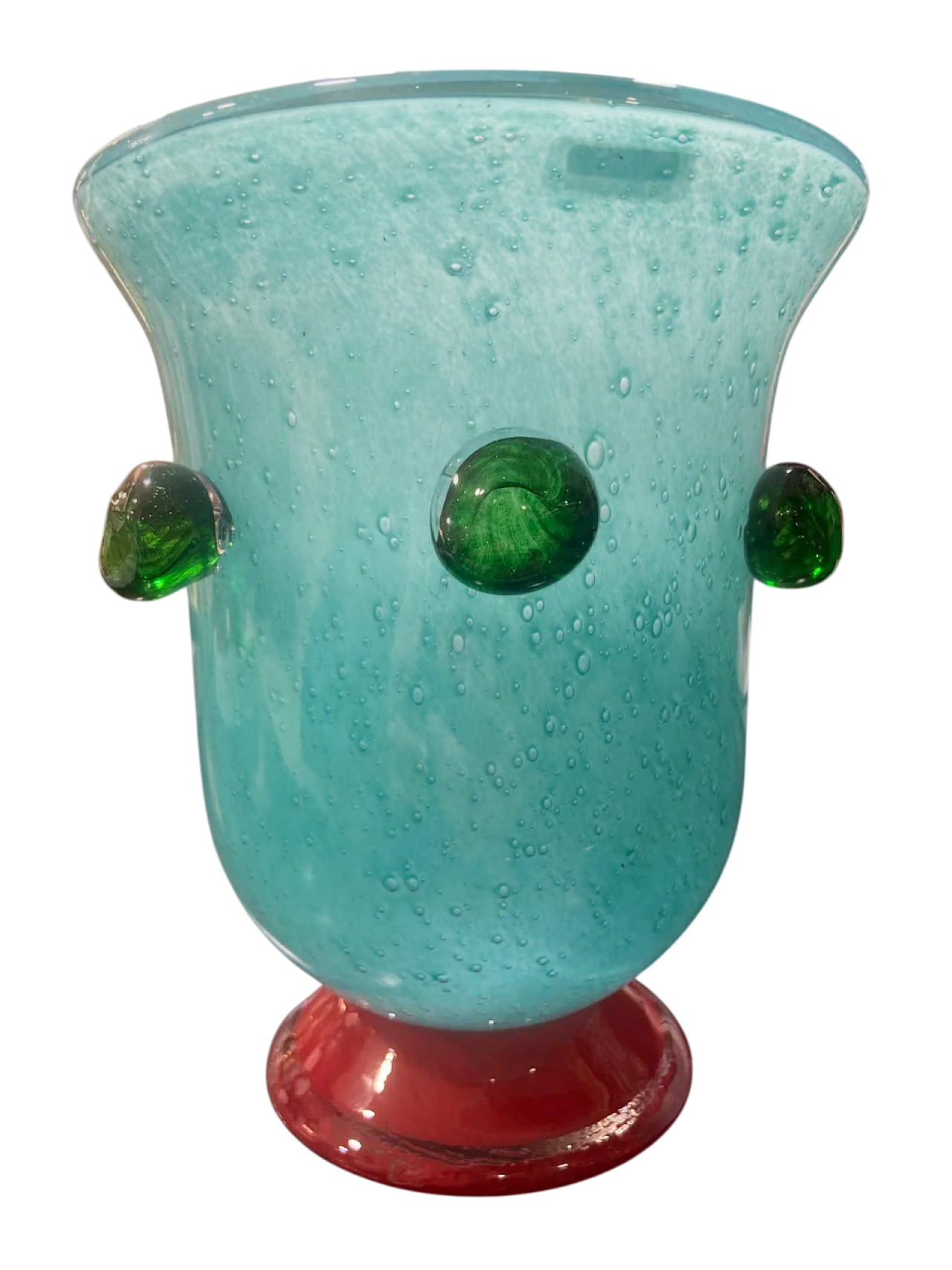 Vaso in opalina di Murano, anni ’90 7