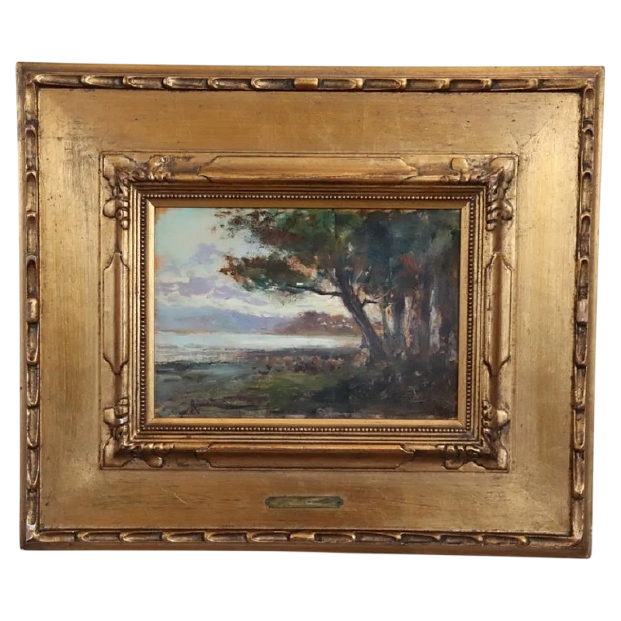 Glimpse of Ischia by Ricciardi, oil on panel, early 1900s 11