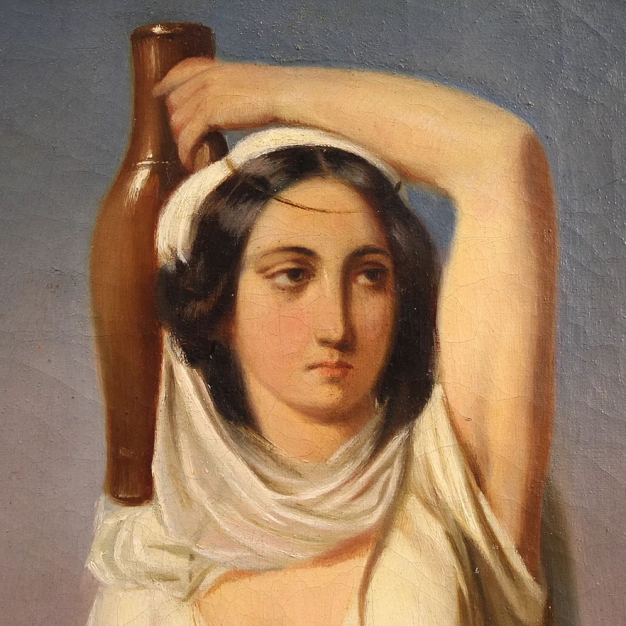 French painting, Hagar and Ishmael, 19th century 10