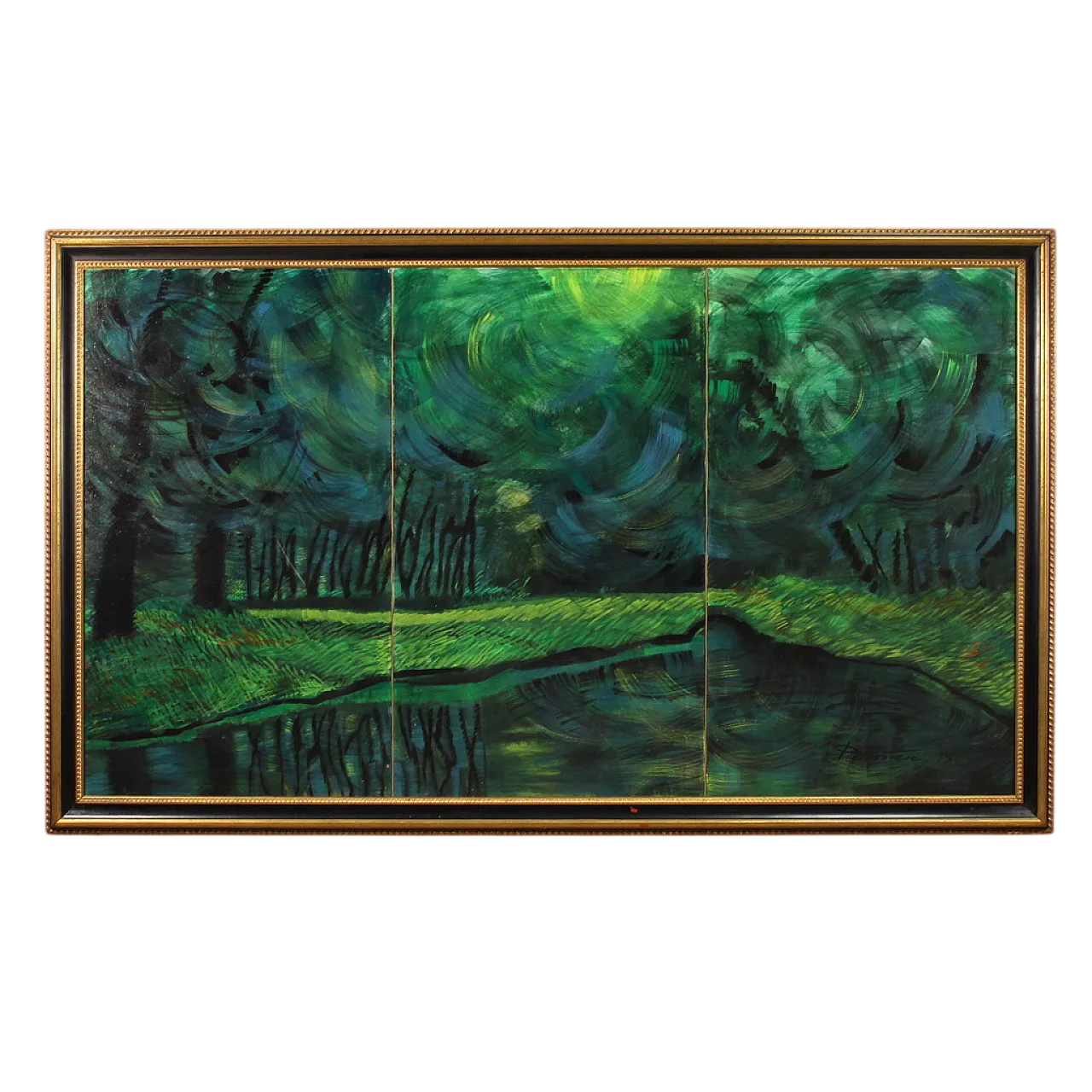 Paesaggio fantastico, dipinto, anni '90 16