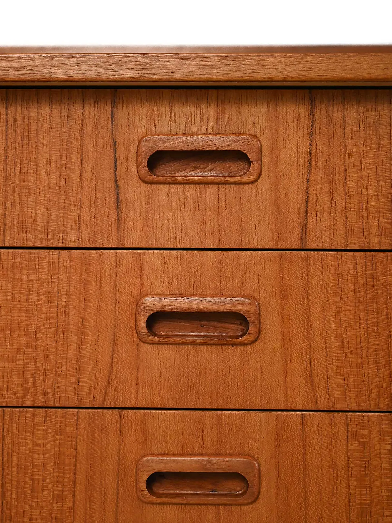 Libreria scandinava in teak con vetrina 6