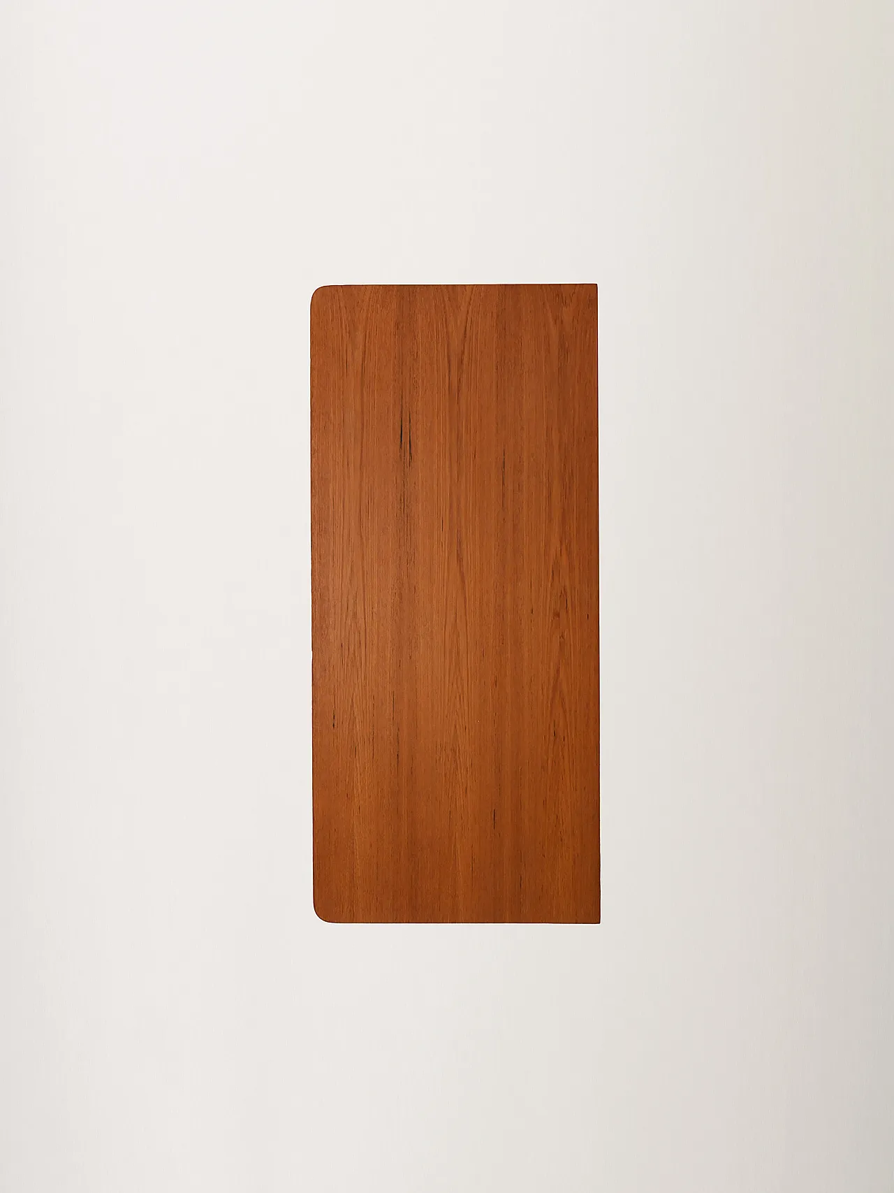 Cassettiera scandinava teak con doppie maniglie scolpite in rovere 7