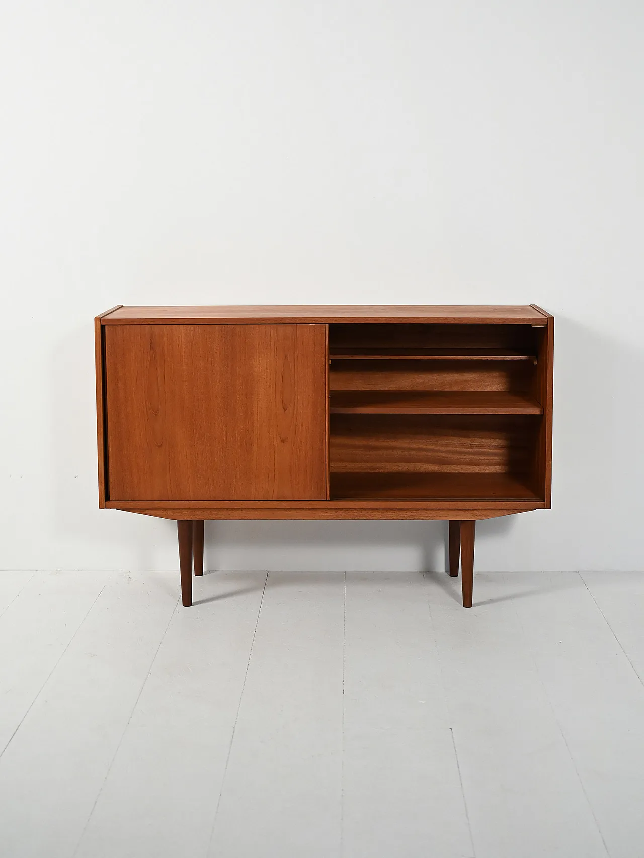 Small Scandinavian sideboard with two doors, 1950s 5