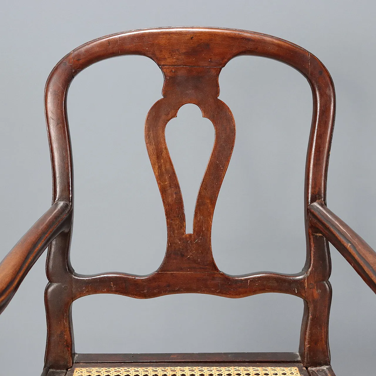 Walnut armchair, late 18th century 4