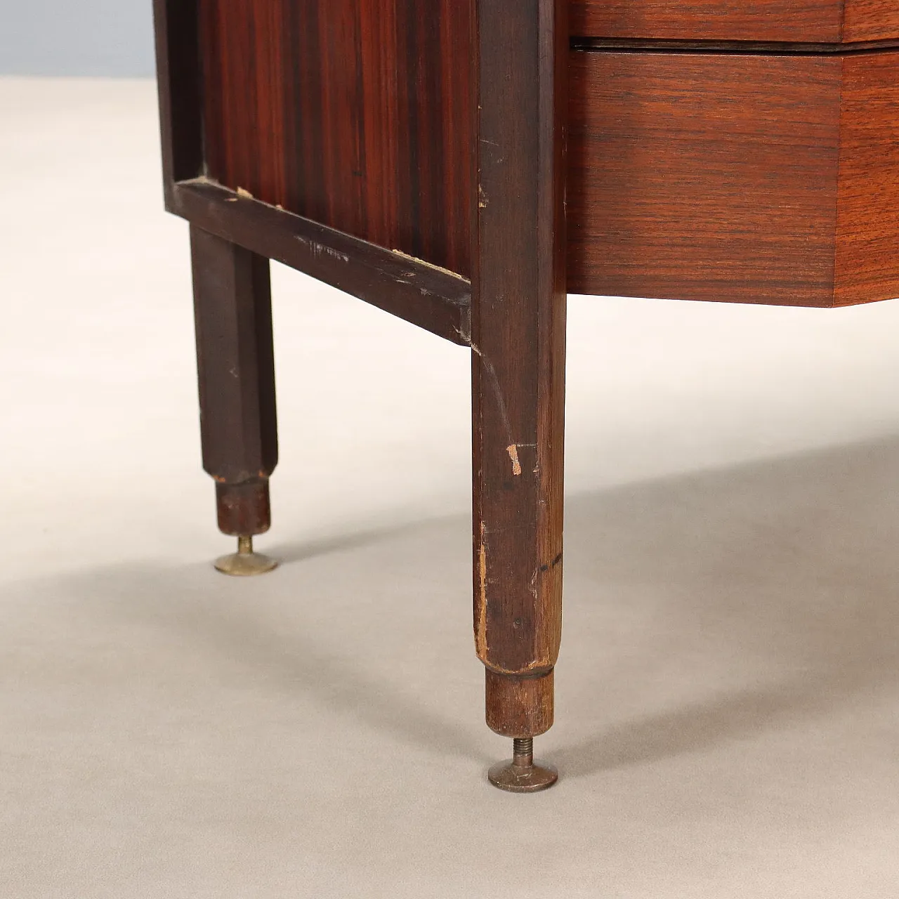 Exotic wood veneered display case with display cases, 20th century 10