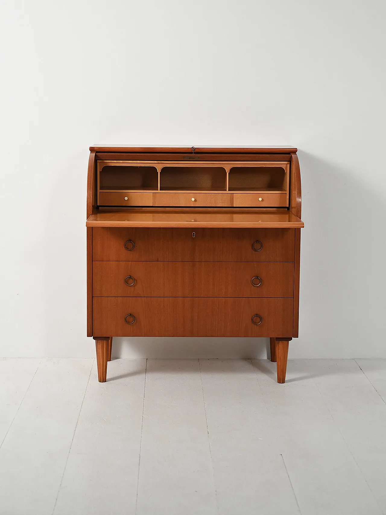 Secretaire with decorated turned legs, 1950s 2