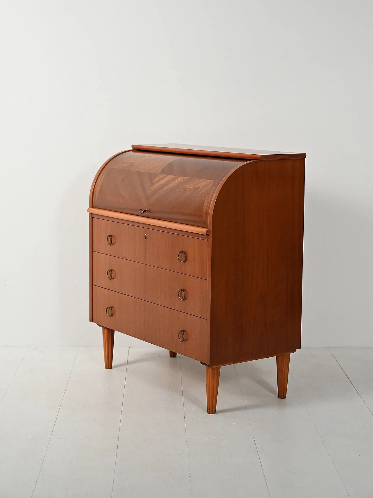 Secretaire with decorated turned legs, 1950s 5