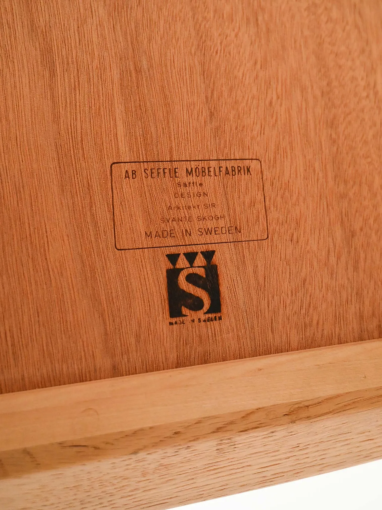 Coffee Table in rovere di Svante Skogh, anni 60 8