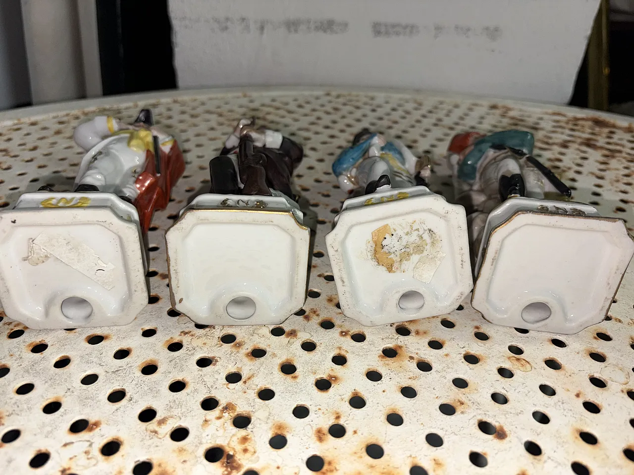 4 Statues Capodimonte soldiers, 50s 7