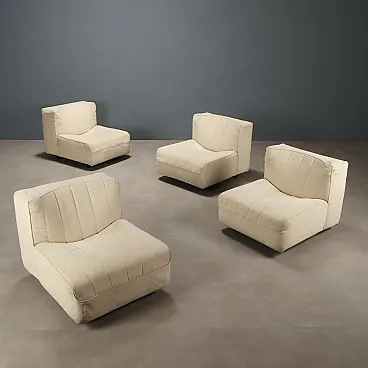 4 compact chairs by Tito Agnoli, 1960s