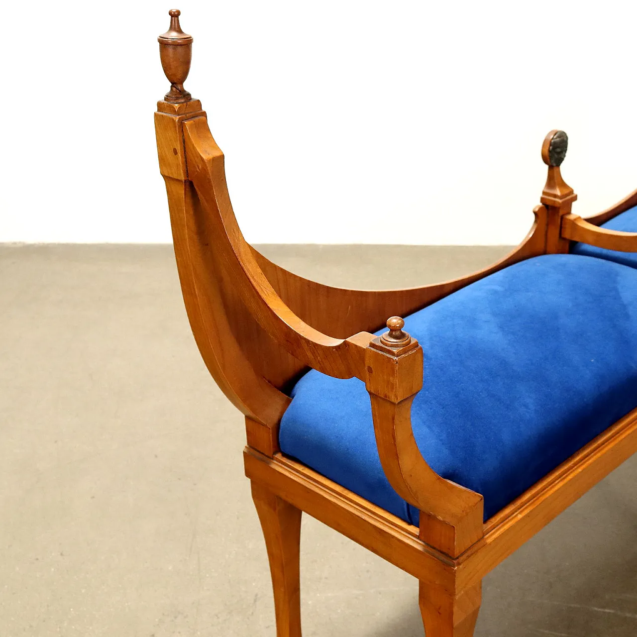 Coppia di Panchette in Stile Biedermeier in ciliegio, '900 6