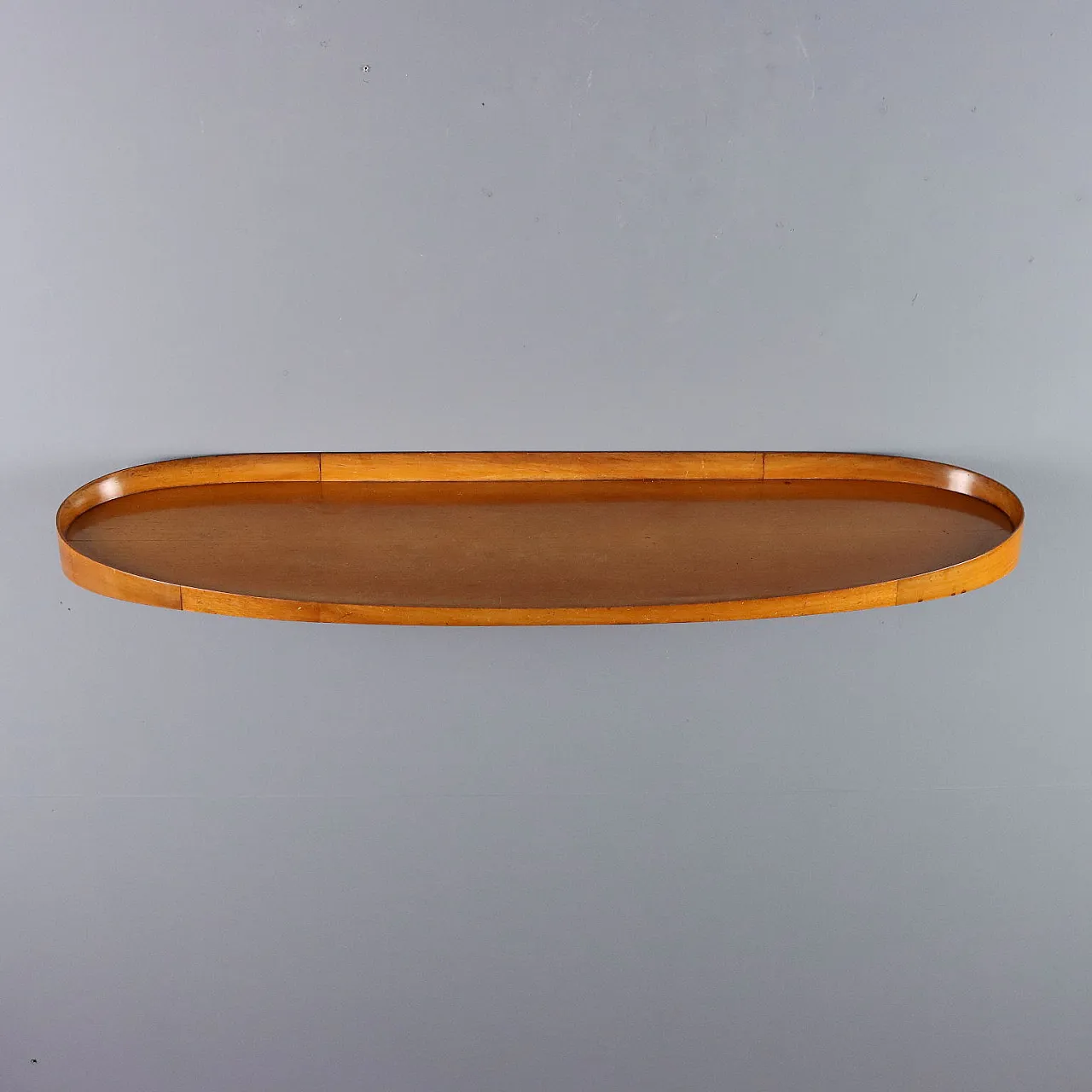 Mahogany veneered wood wall console, 20th century 3