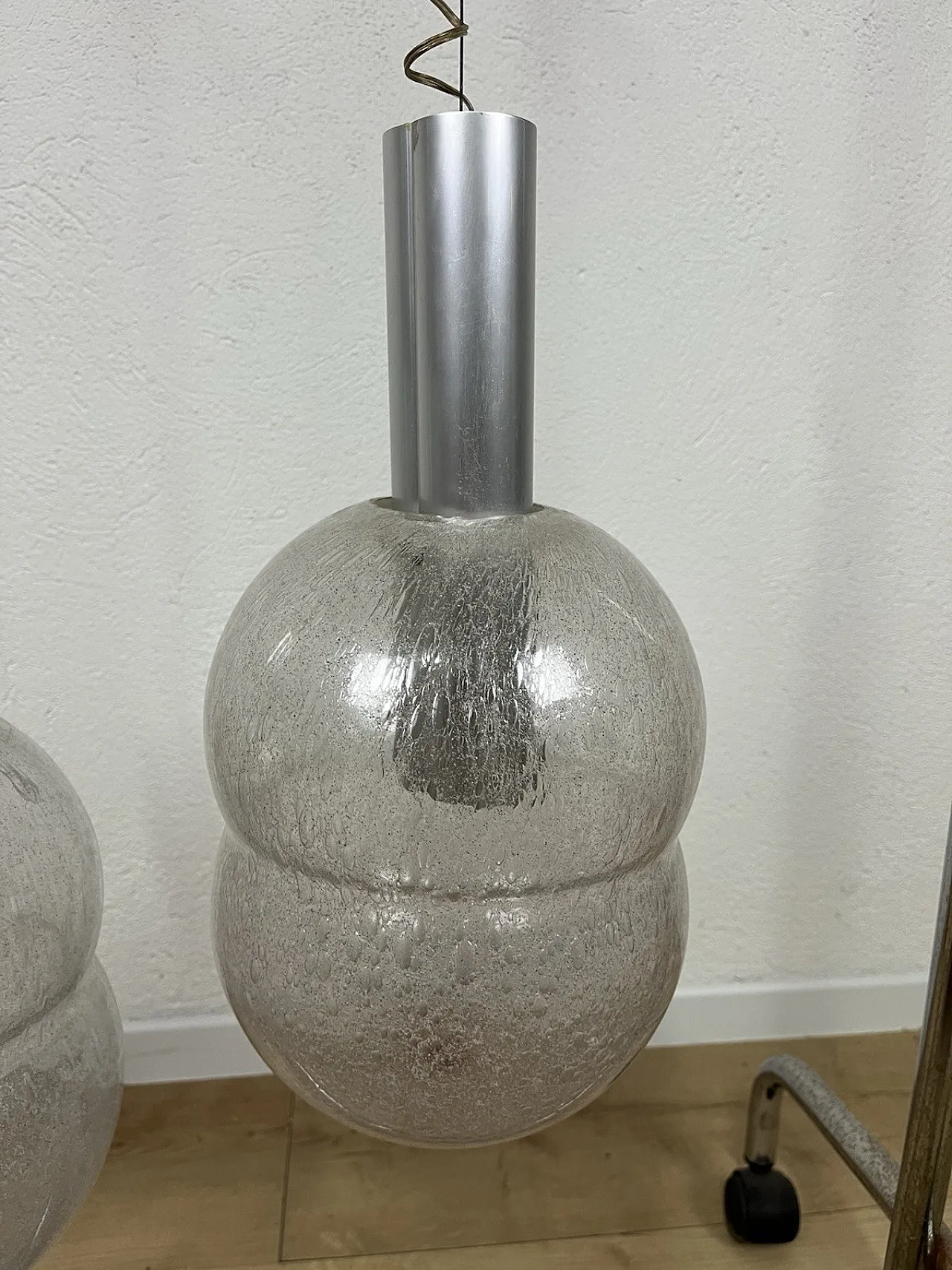 Pair of Bilobo chandeliers by Afra Tobia Scarpa for Flos, 1970s 5