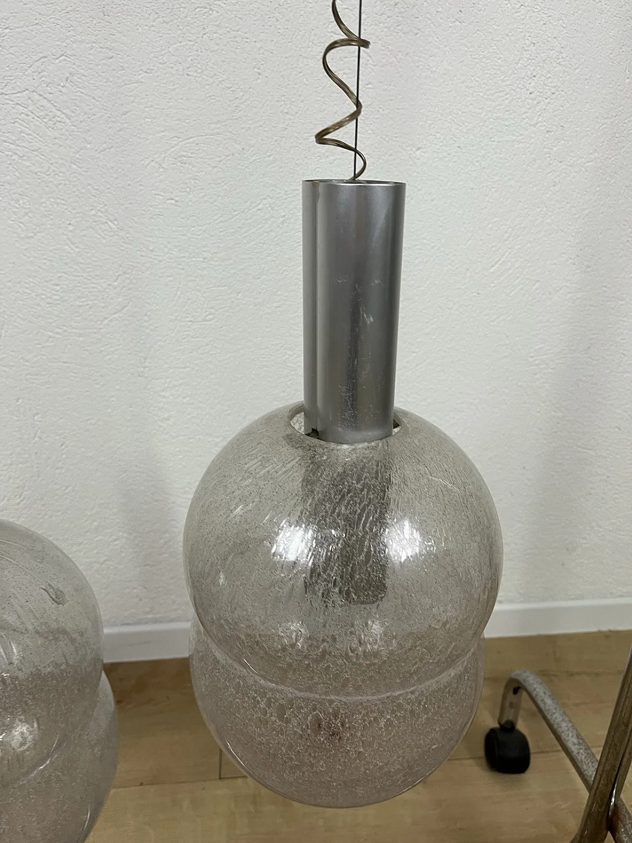 Pair of Bilobo chandeliers by Afra Tobia Scarpa for Flos, 1970s 6