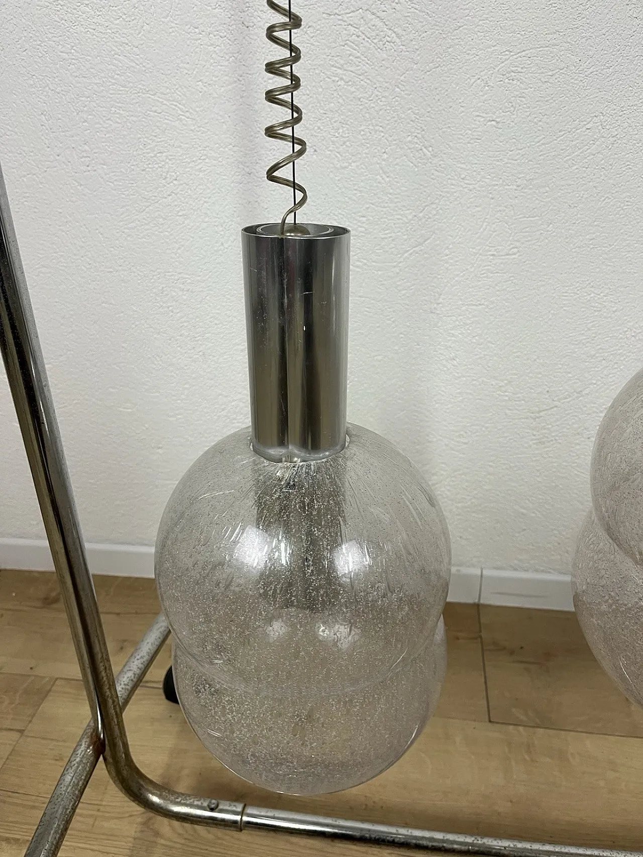 Pair of Bilobo chandeliers by Afra Tobia Scarpa for Flos, 1970s 7