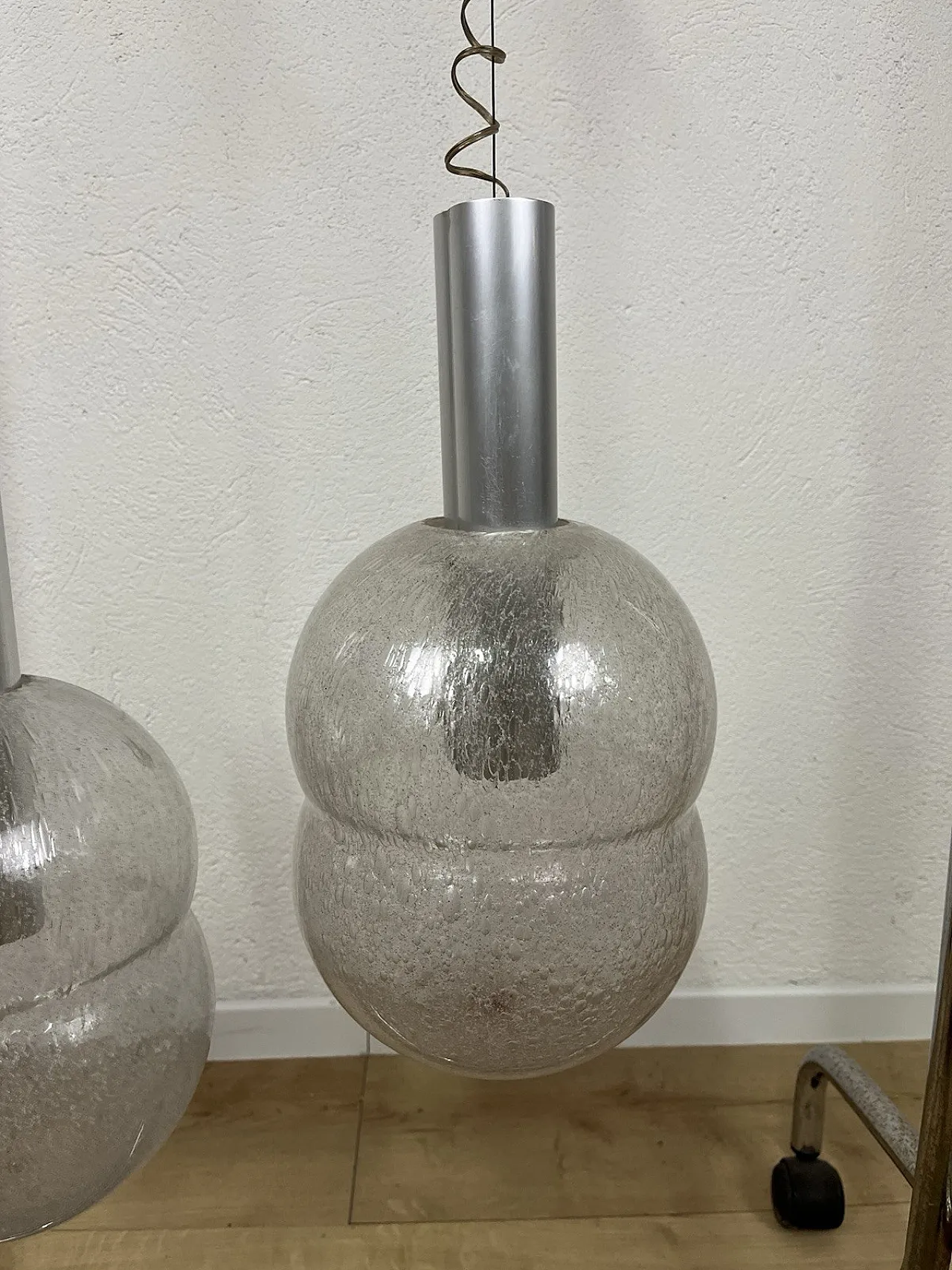 Pair of Bilobo chandeliers by Afra Tobia Scarpa for Flos, 1970s 11