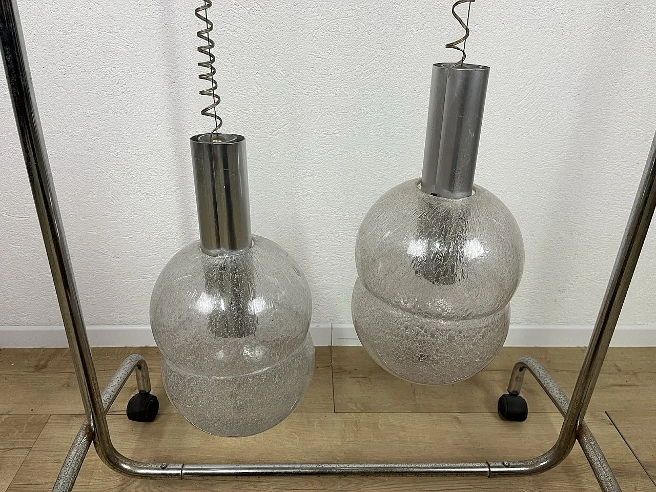 Pair of Bilobo chandeliers by Afra Tobia Scarpa for Flos, 1970s 14