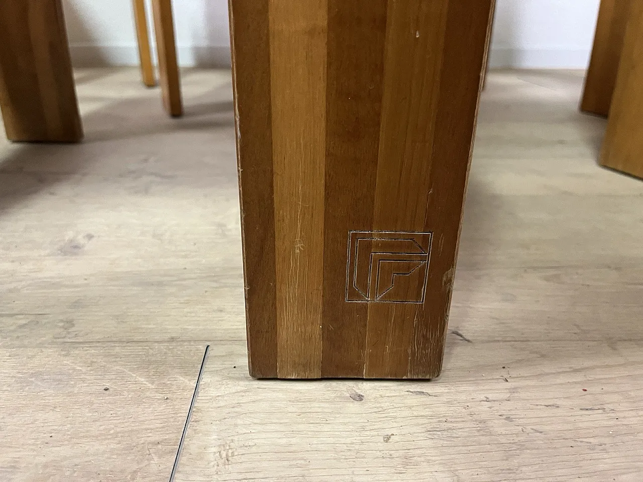 6 Maxello wooden chairs from Piarotto, 1970s 21