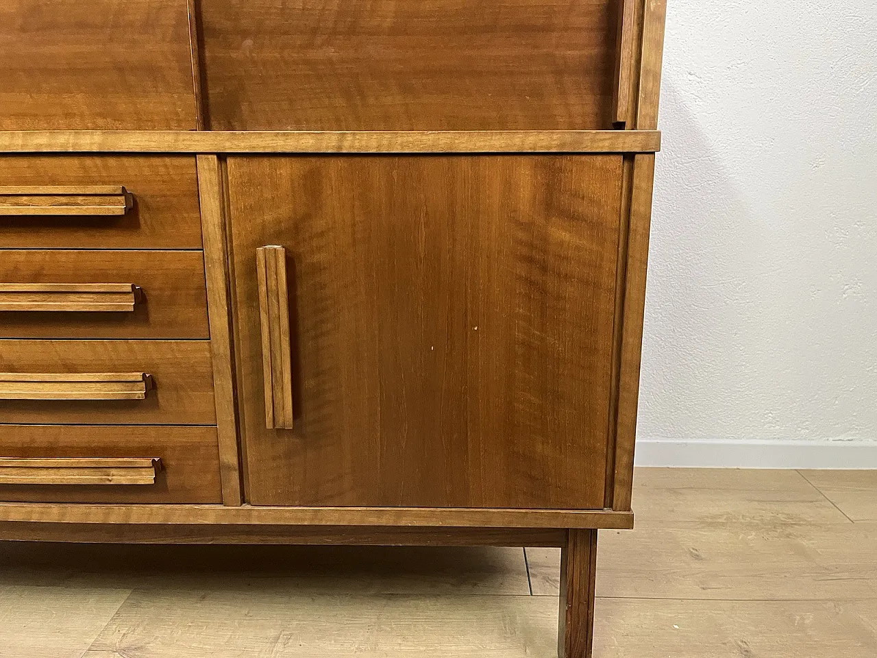 Wooden turntable sideboard, 1960s 6