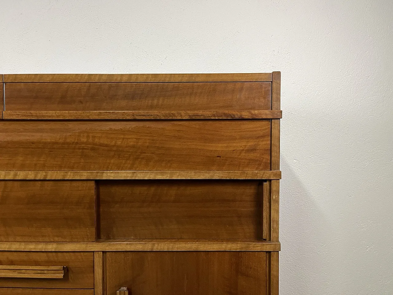 Wooden turntable sideboard, 1960s 7