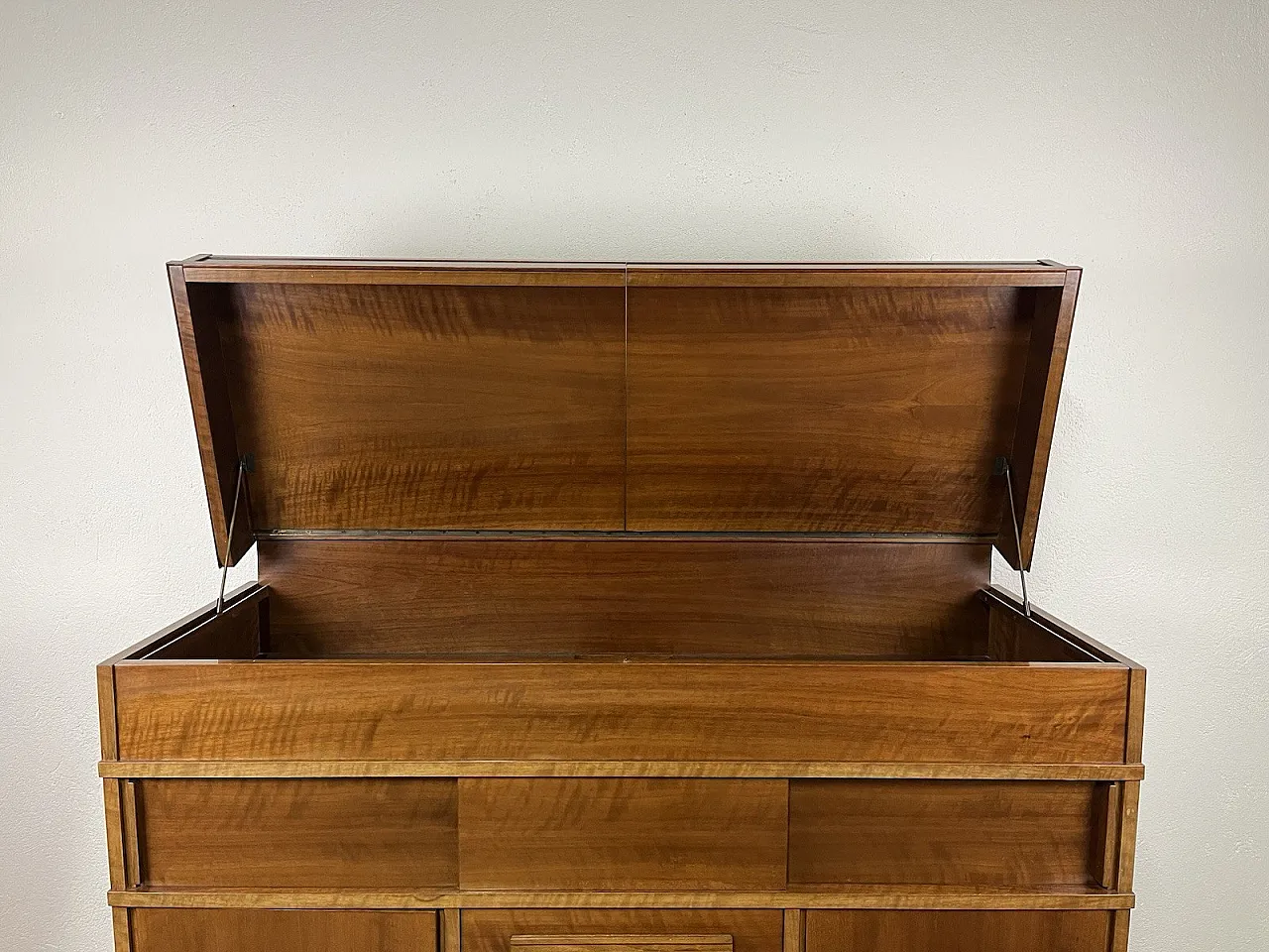 Wooden turntable sideboard, 1960s 9