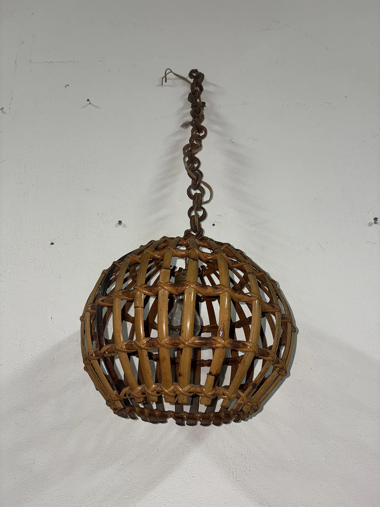 Bamboo chandelier, 30s 2