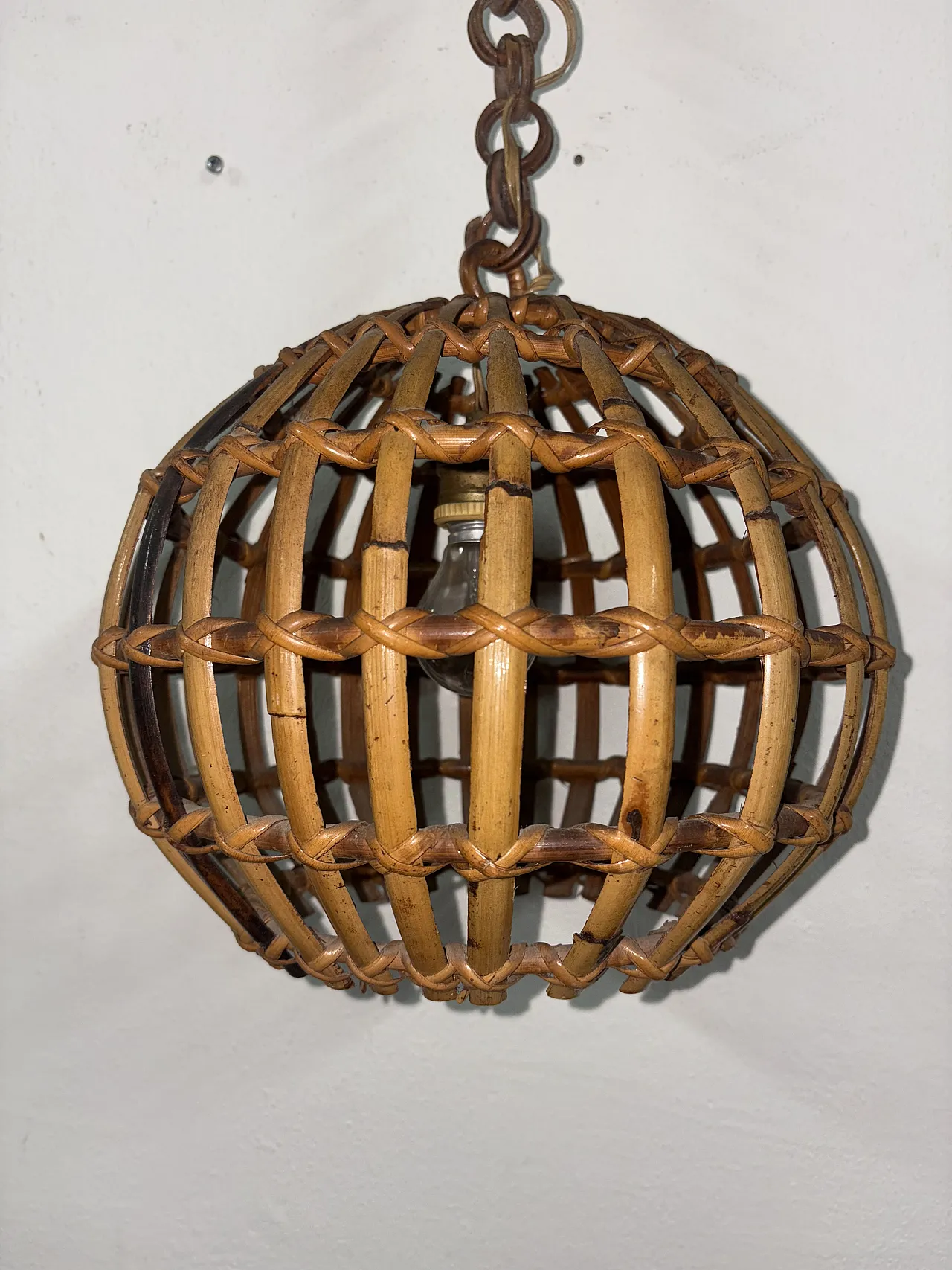 Bamboo chandelier, 30s 4