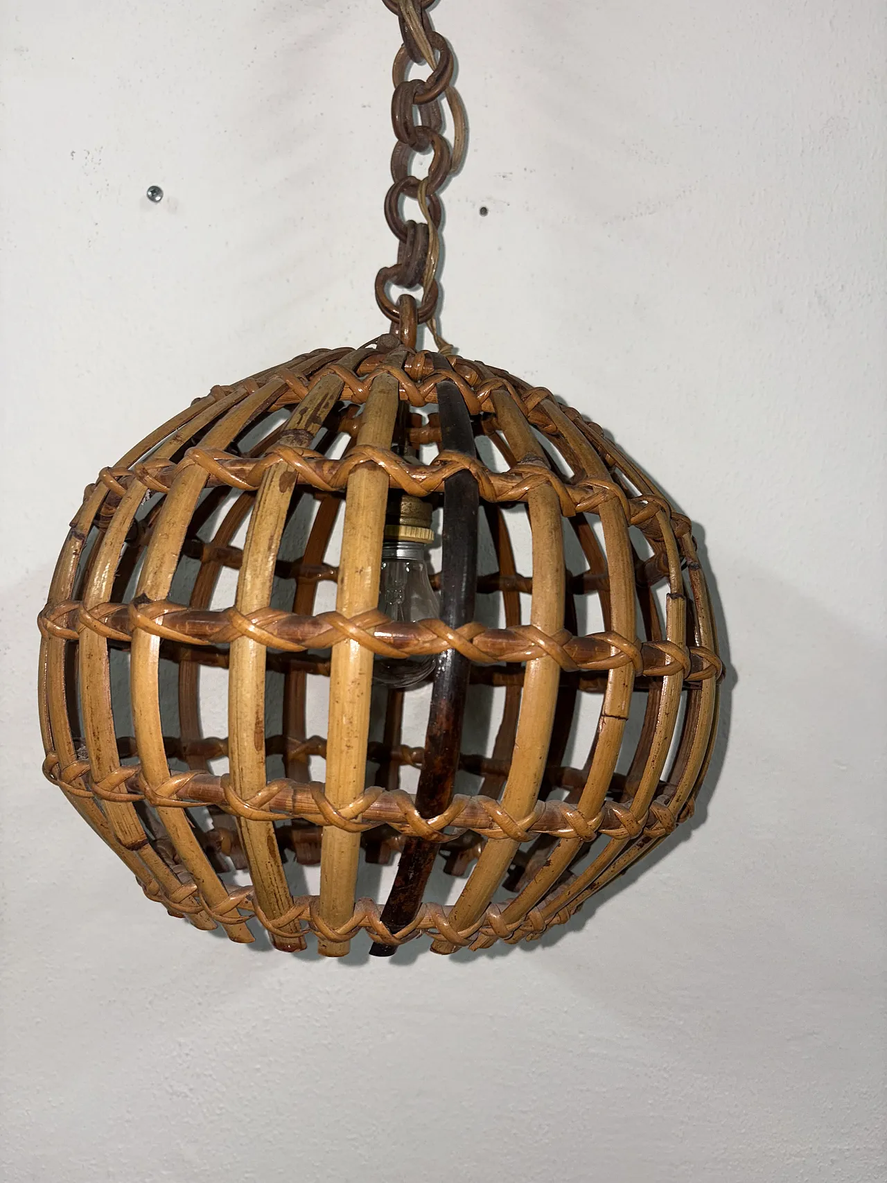 Bamboo chandelier, 30s 5
