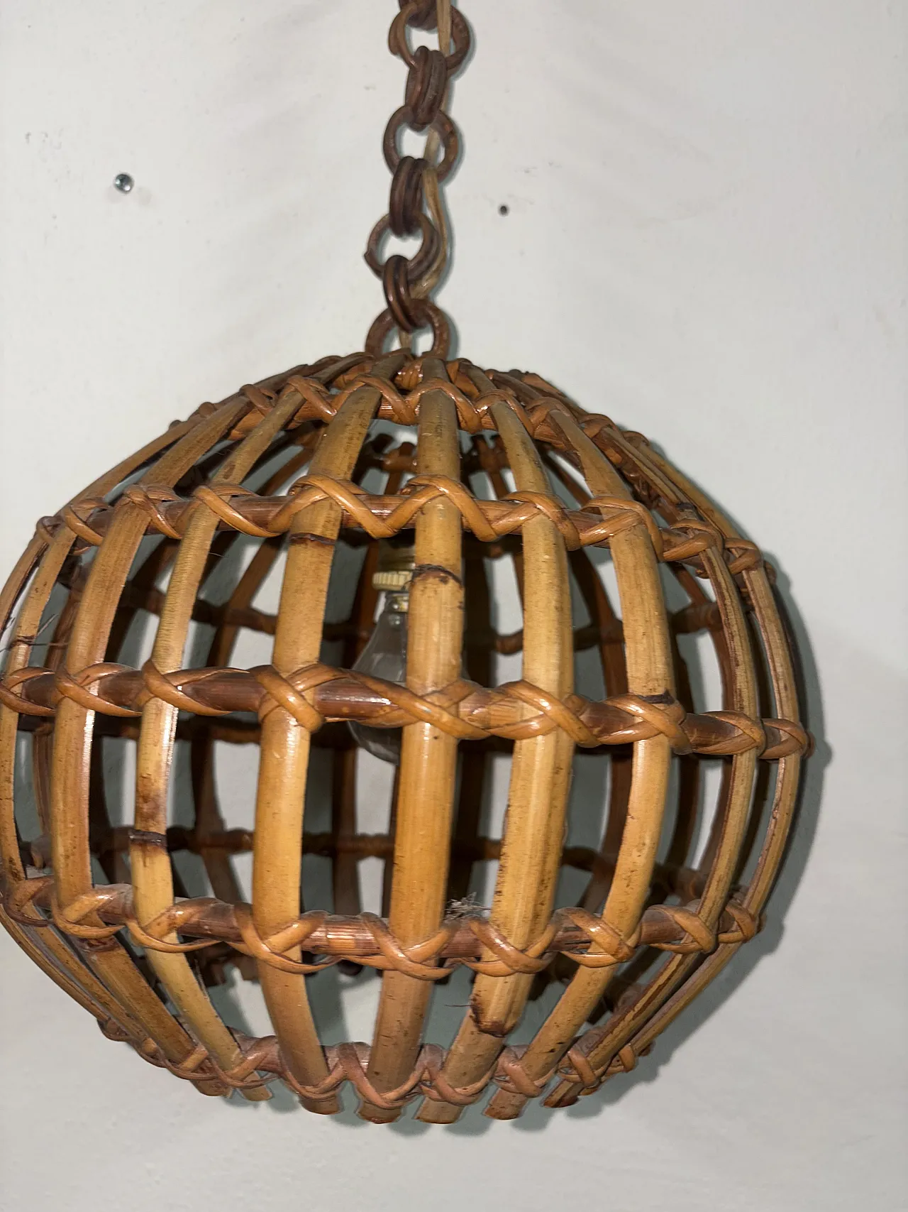Bamboo chandelier, 30s 7