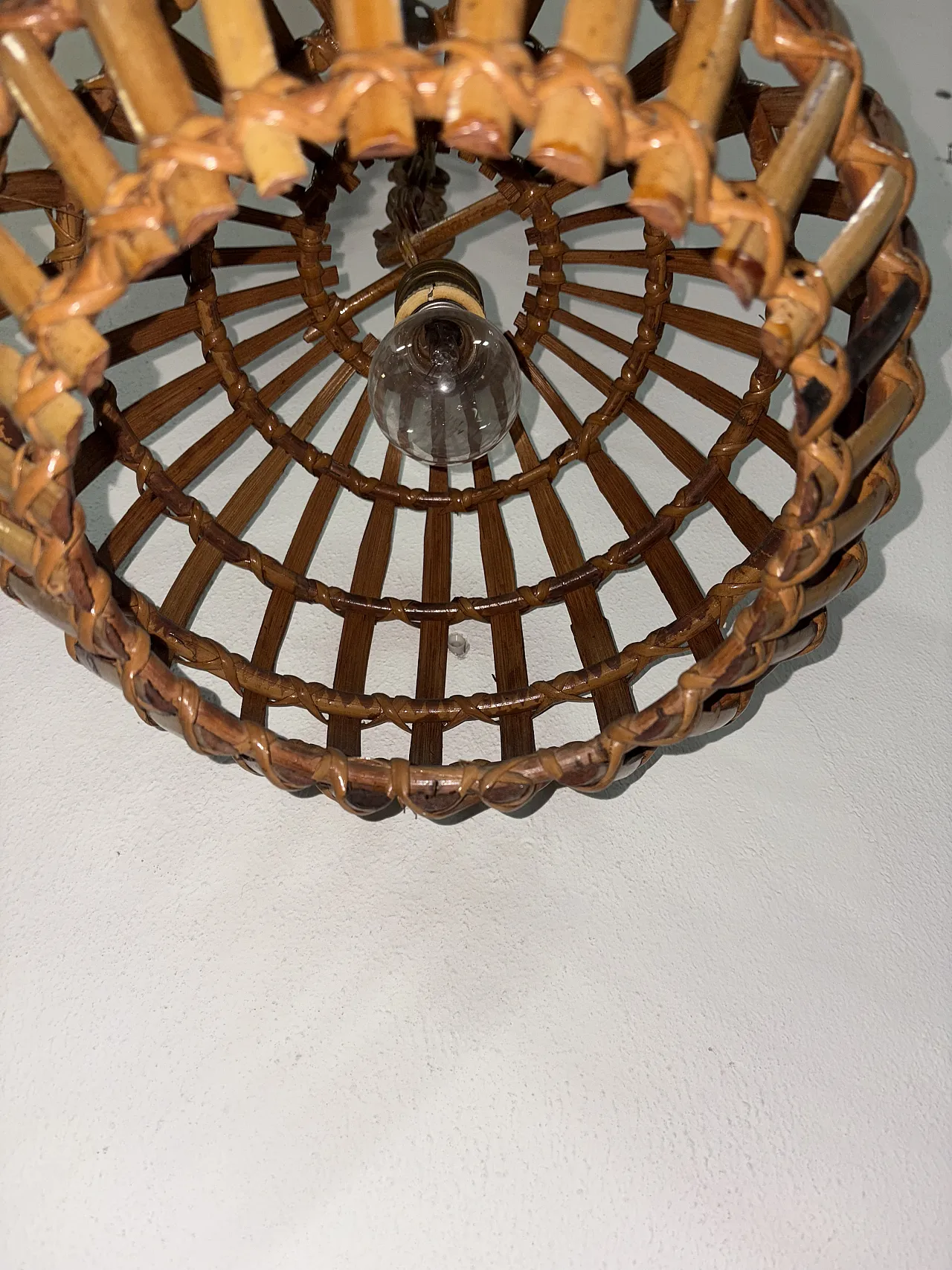 Bamboo chandelier, 30s 8
