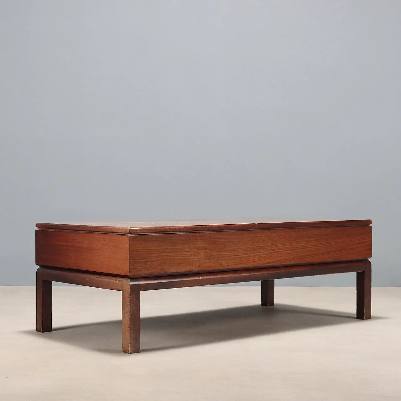 Tavolino in legno impiallacciato in legno esotico, '900 8