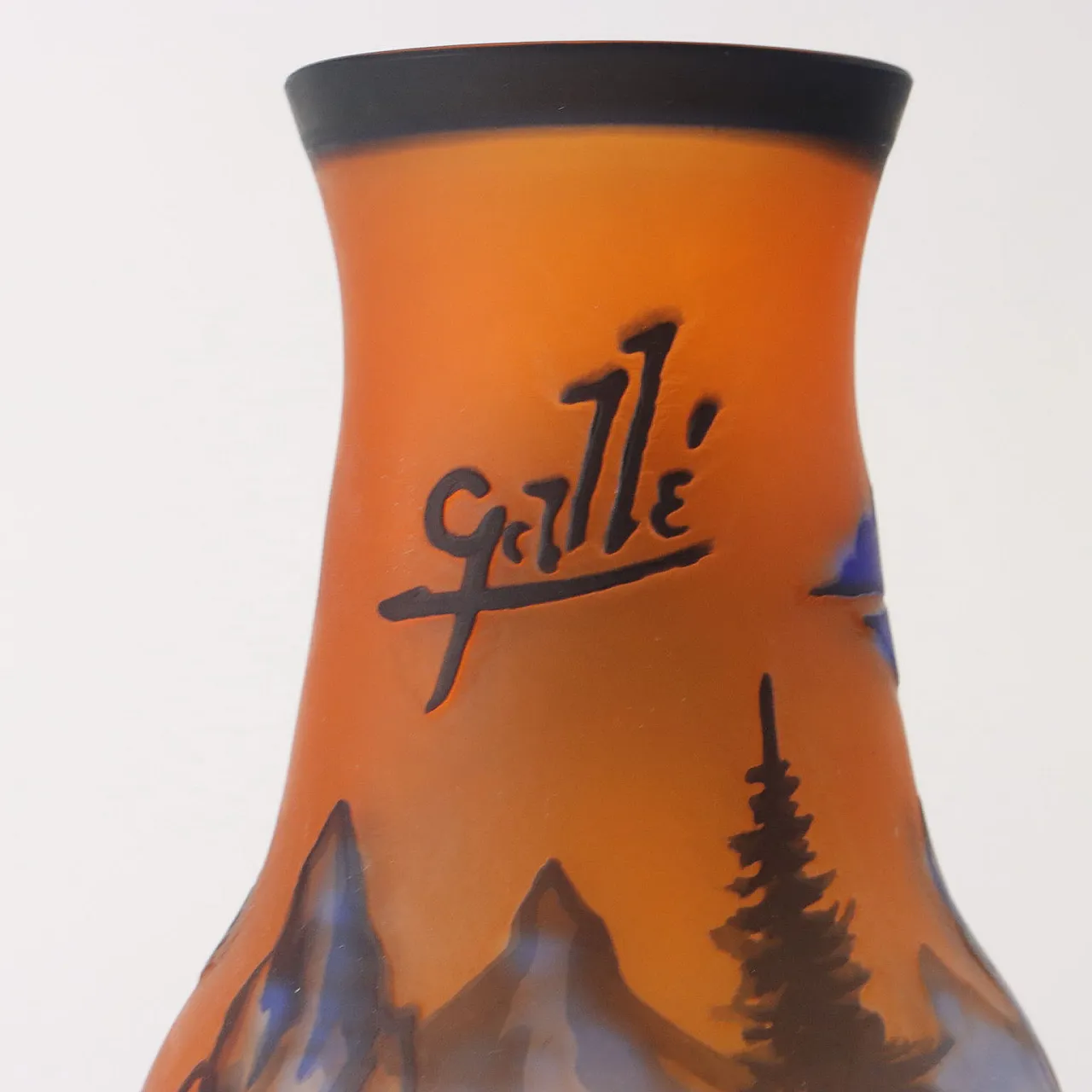 Polychrome glass vase by Gallé 5