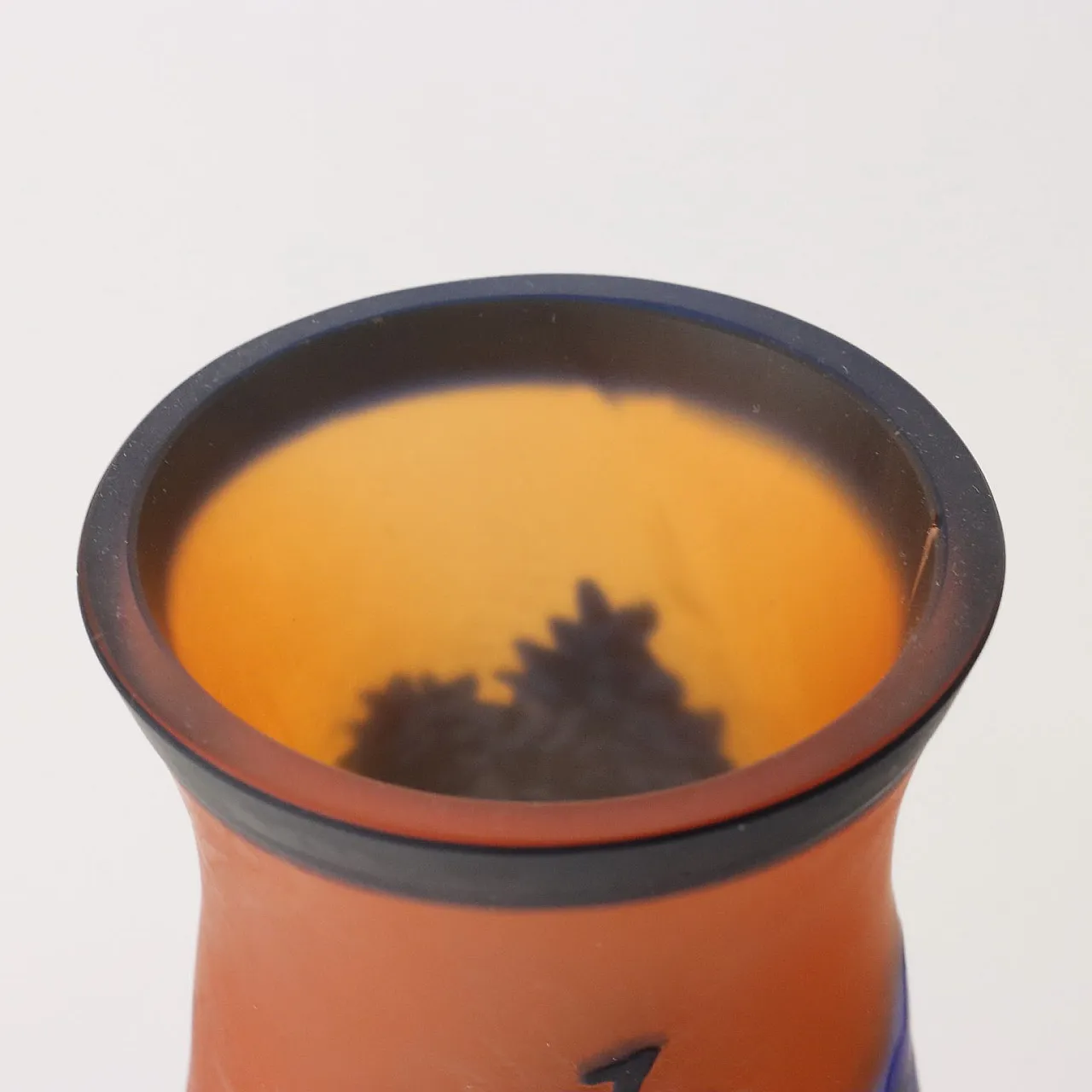 Polychrome glass vase by Gallé 6