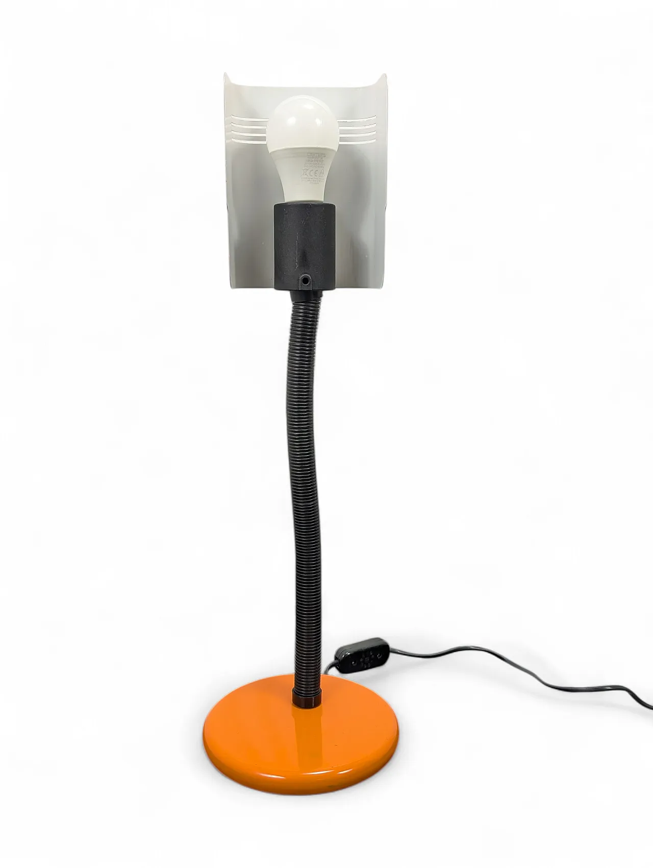 Table lamp by Targetti orange, 70s 3
