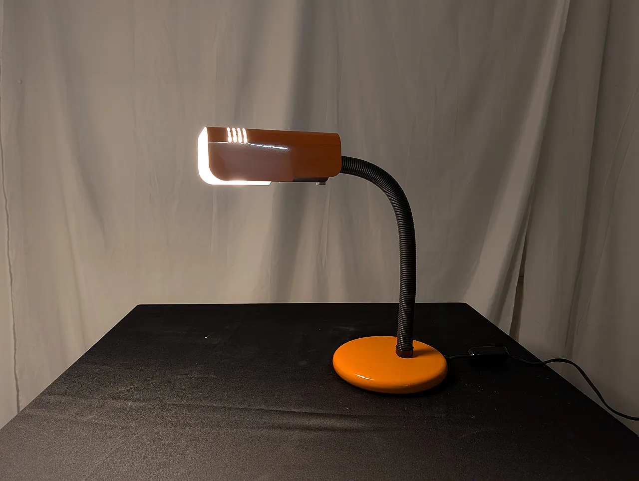 Table lamp by Targetti orange, 70s 5