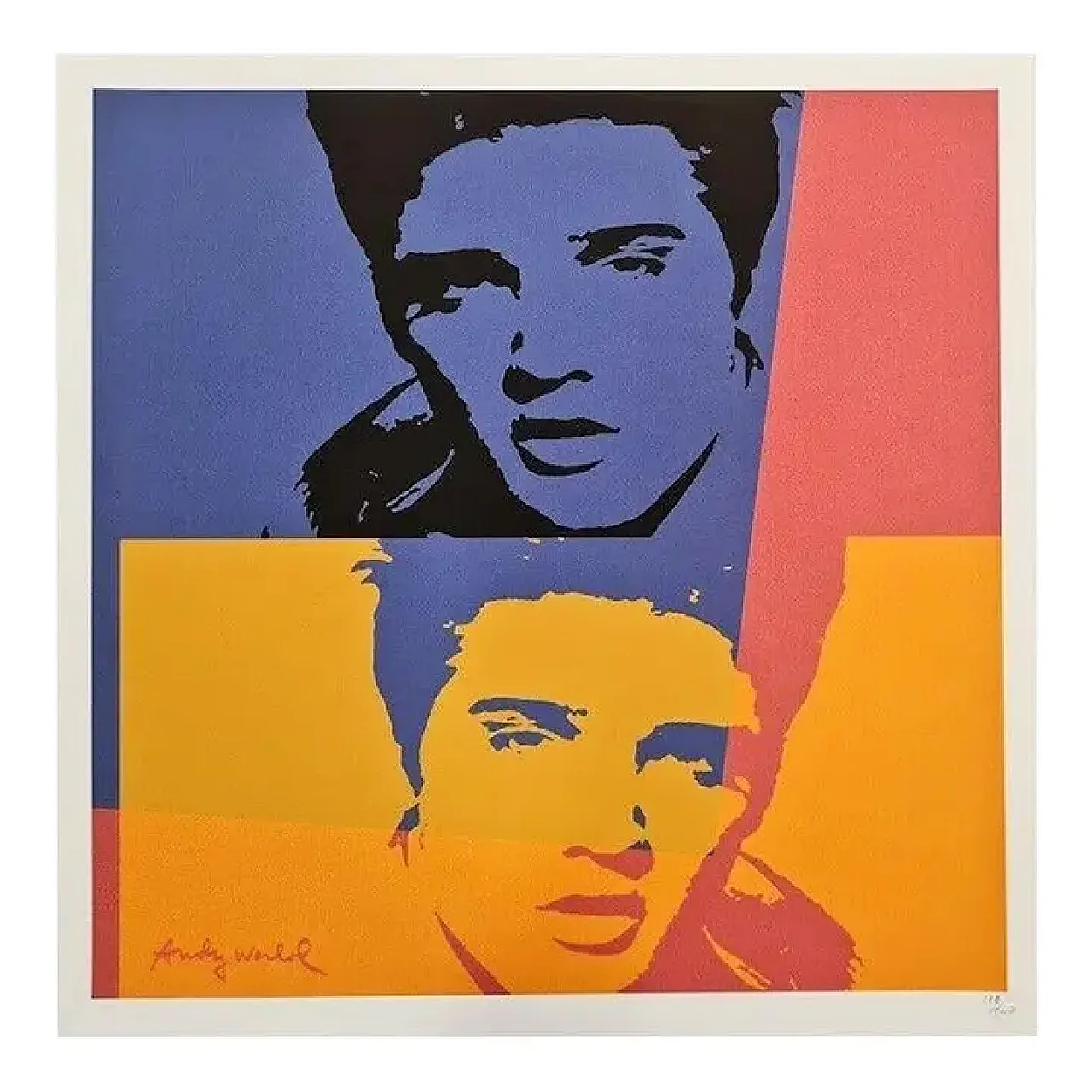 Elvis Presley, litografia di Andy Warhol, anni '80 1