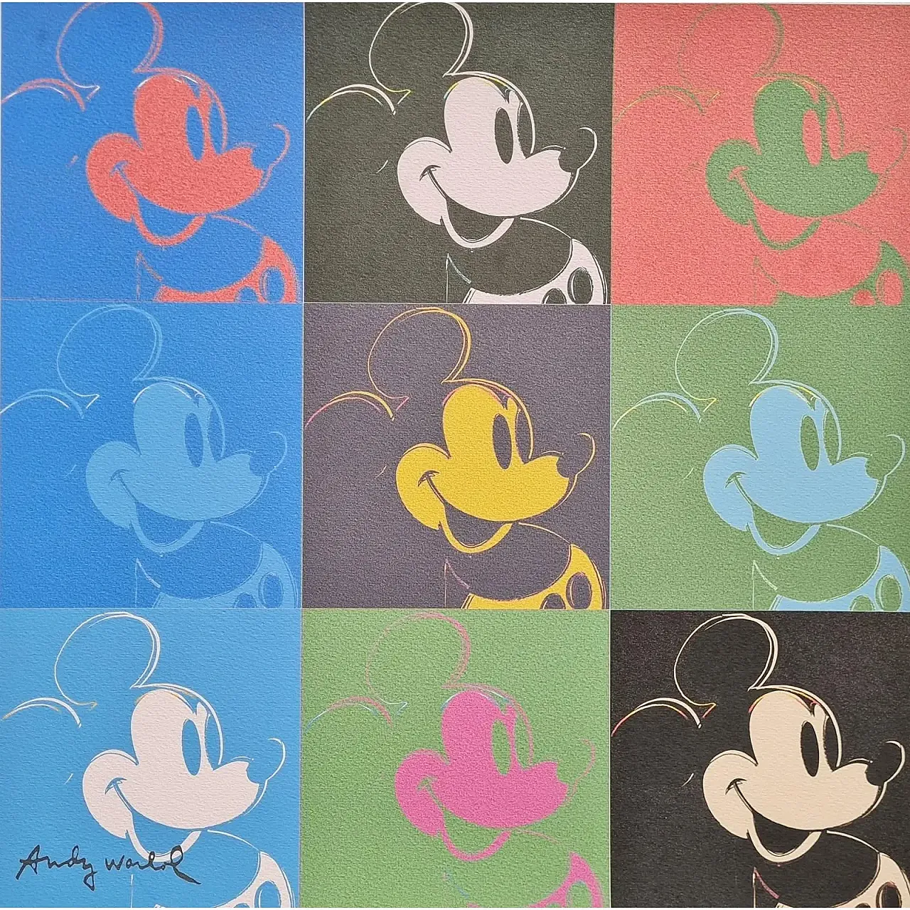 Topolino, litografia di Andy Warhol, anni '80 2