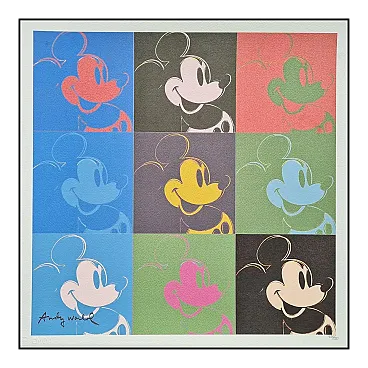 Topolino, litografia di Andy Warhol, anni '80