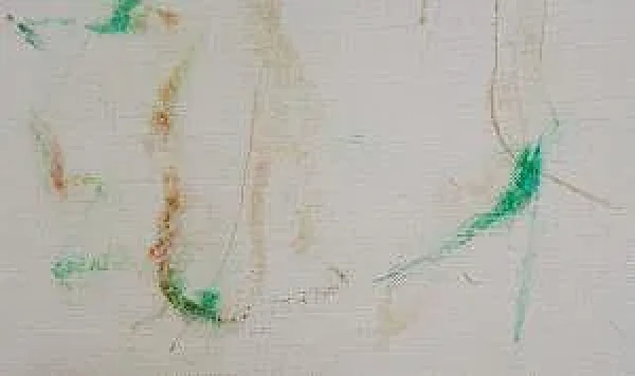 Portrait of a Woman by Ernesto Treccani, mixed media on canvas, 1970s 5