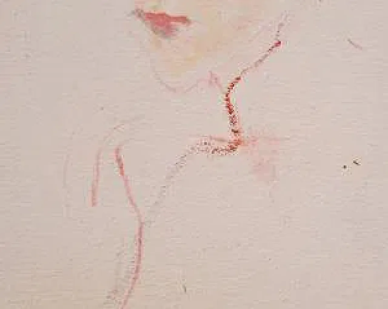 Portrait of a Woman by Ernesto Treccani, mixed media on canvas, 1970s 5